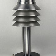Space age aluminum mushroom dome lamp by Hans Agne Jakobsson for Markaryd, Sweden 1960s