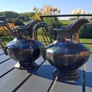 Pair of Art Deco jugs • Thulin Faience Factory (Belgium)