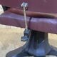 1950s hairdresser's chair covered with skaï - slightly reclining backrest