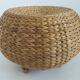 Tabouret en jonc et bambou 1970 1980