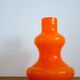 Vintage space age opaline orange pendant light 70s