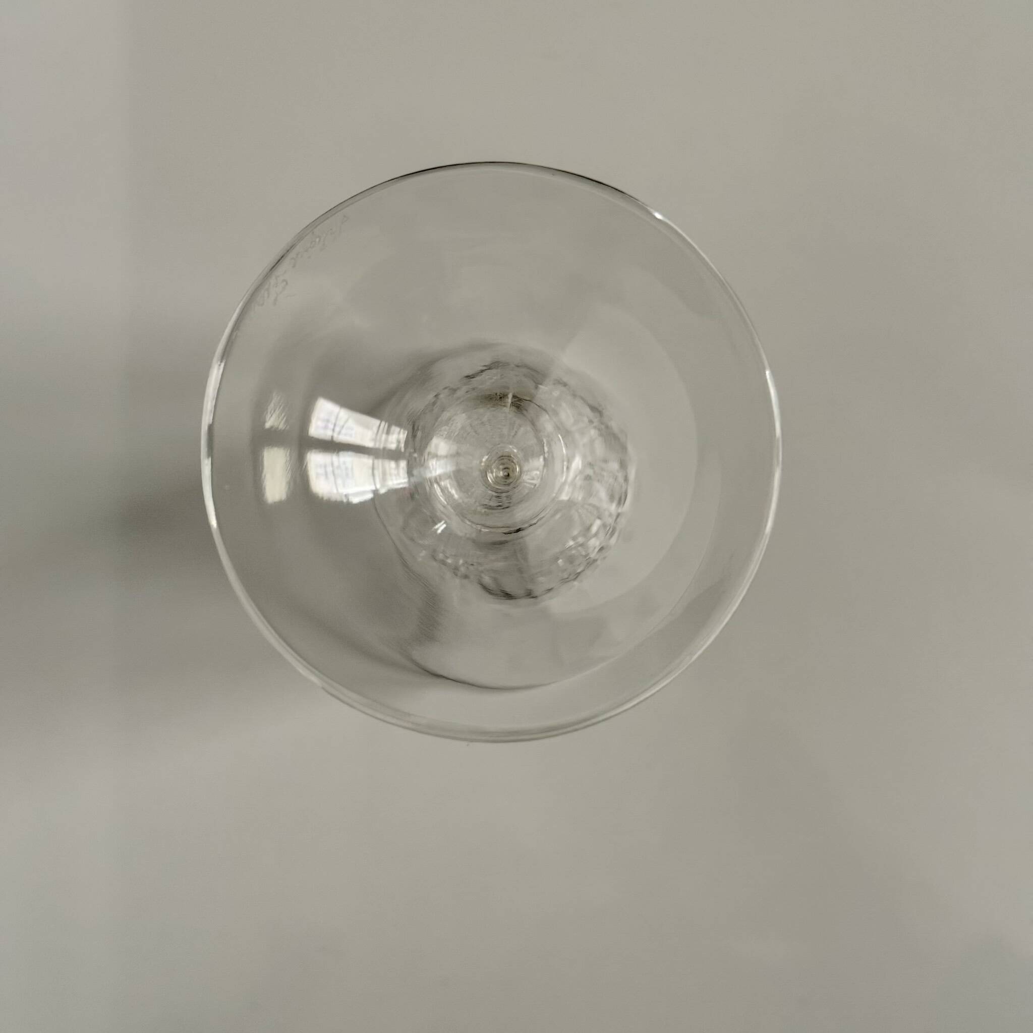 6 Champagne Flutes in Lalique Crystal | "Chinon" Model | 1960s