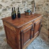 Antique Louis XVI sideboard – 18th century – Solid pine kitchen island – 1