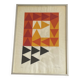 Silkscreen print by Paulo Becker, Brazil, 1973