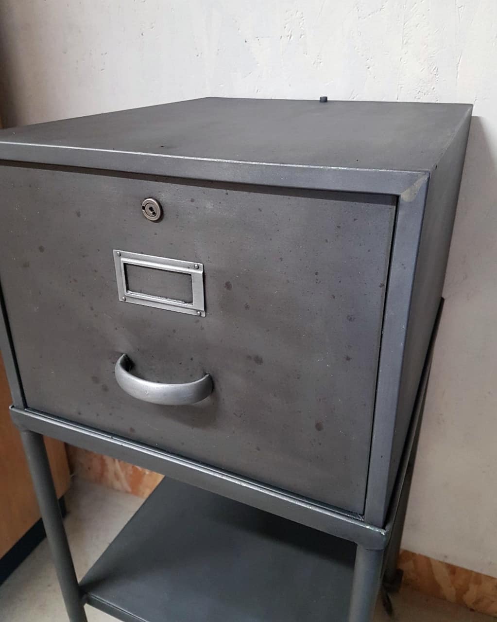 Industrial storage furniture on wheels