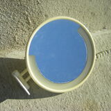 Vintage magnifying illuminating mirror
