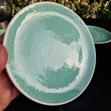 Set of 6 SALINS Deauville dessert plates, GREEN model