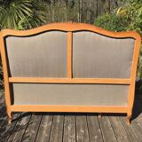 Louis XV-style basket bed and 2 convertible armchairs