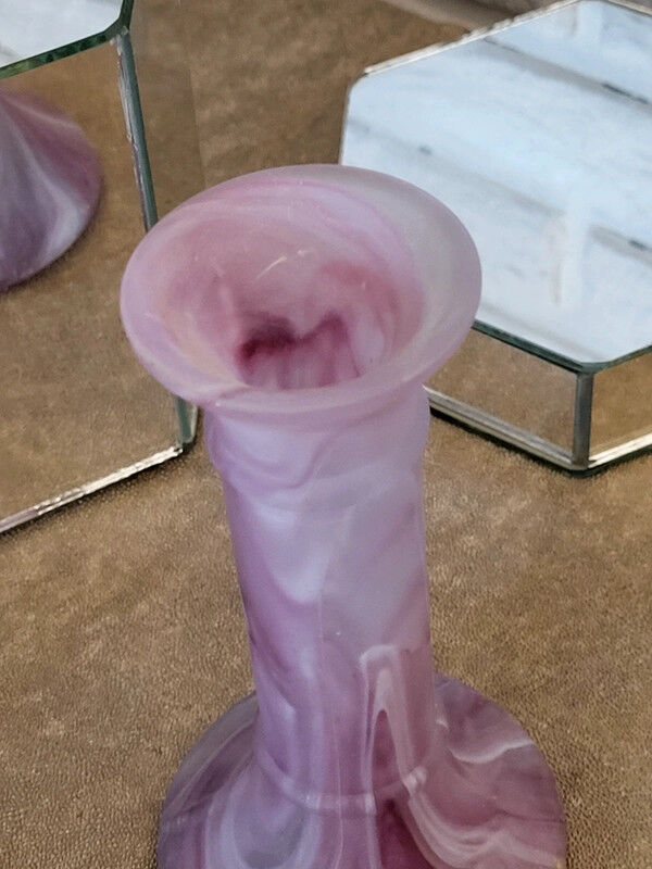 Vintage lilac candle holder