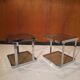 Paire de tables d'appoint ou bouts de canapé vintage