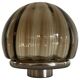 Flush-mounted lamp in chrome and smoked glass by N Leuchten, 1960s, Germany.