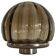 Flush-mounted lamp in chrome and smoked glass by N Leuchten, 1960s, Germany.