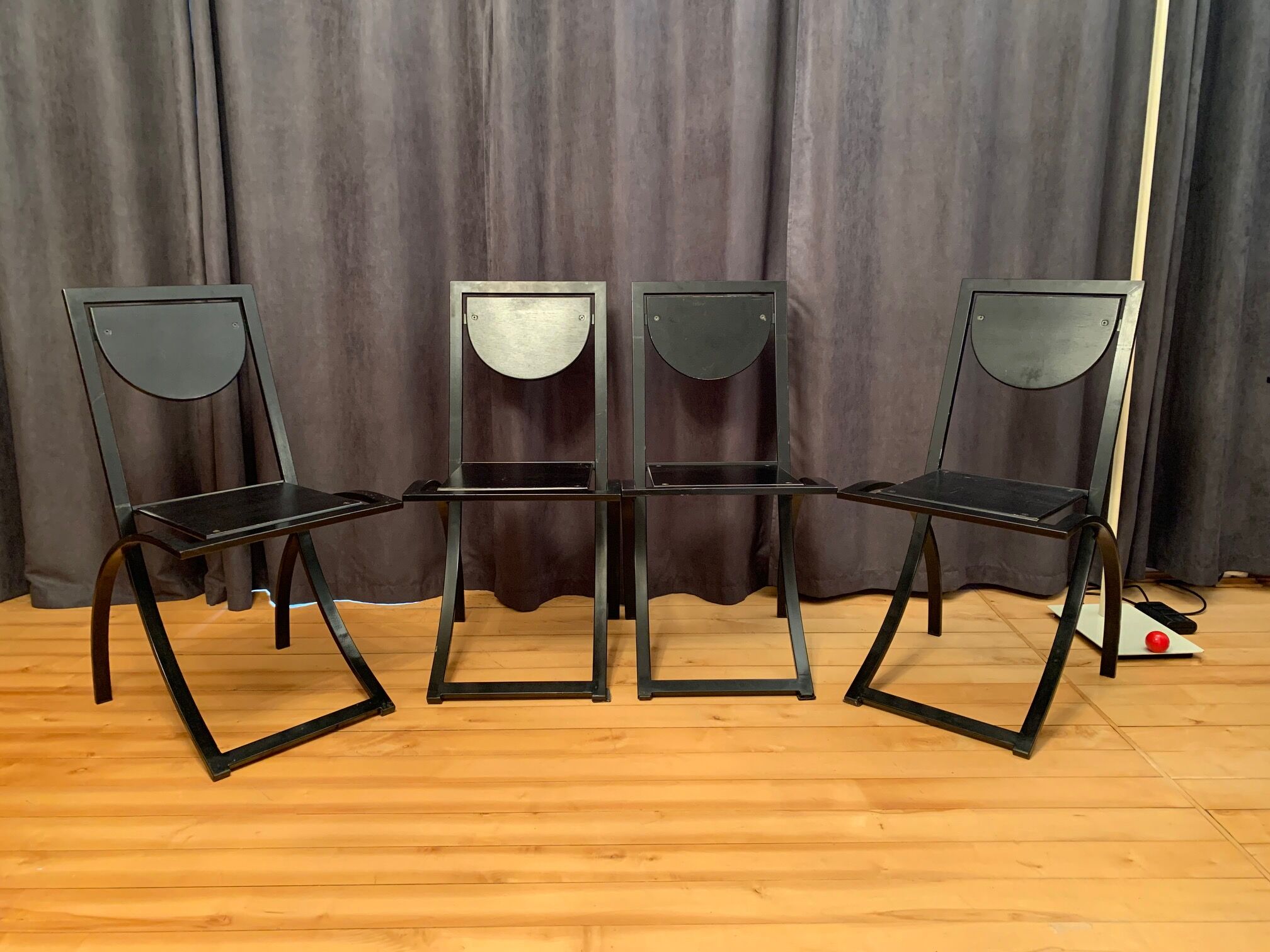 Set of four Sinus chairs by Karl Friedrich Förster, KFF, Germany, 1980s