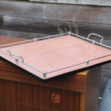 Rolling trolley with removable tray