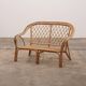 French Bohemian sofa made of bamboo from the 1960s.