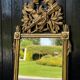 Louis XVI carved and gilded wood mirror, late 18th century