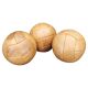 Set of Three Czech Leather Medicine Balls, 1950s