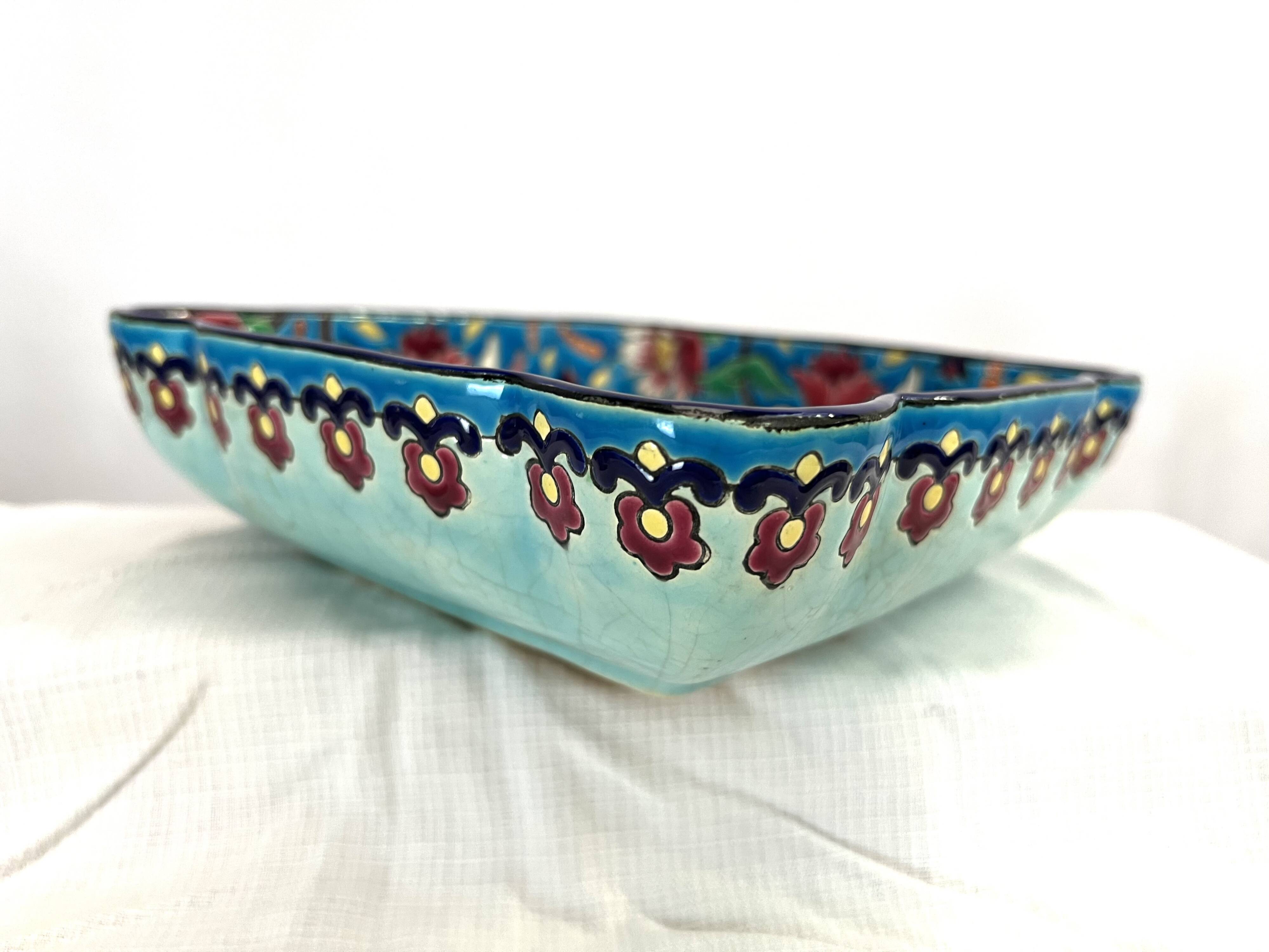 Longwy enamelled earthenware cup