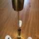 Vintage chandelier in 3-branches golden brass