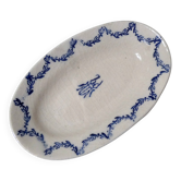 Plat ovale modèle scarabée dinette Saint Uze terre de fer
