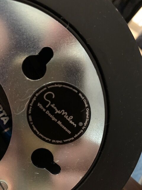 Eye clock George Nelson for Vitra