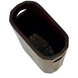 Porte-parapluies vintage en bois, design minimaliste des années 1960