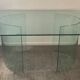 Vintage Sica Italy dining table in tempered glass
