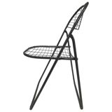 Vintage wire folding chair