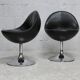 pair of "space age" swivel chairs. Sweden, circa 1965