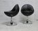 pair of "space age" swivel chairs. Sweden, circa 1965
