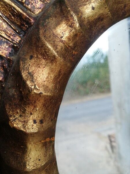 Mirror sun carved wood gilded period early 20th century