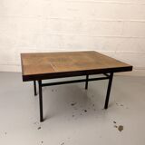 Metal and ceramic coffee table