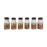 Series of 6 spice pots in 70s opaline