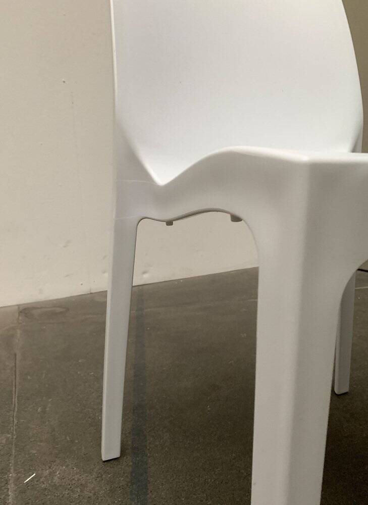 Stackable plastic auxiliary chair Italian Rome