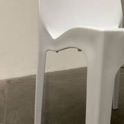 Stackable plastic auxiliary chair Italian Rome