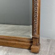 Large carved wooden mirror, late 19th century