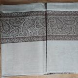 Damask linen tablecloth