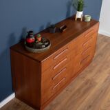 Commode en teck  G-Plan Fresco, 8 tiroirs, 1960s