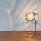German table lamp from the mid-century space age, glass and chrome, 1960s.
