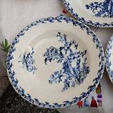 6 deep plates from Gien Chardon series
