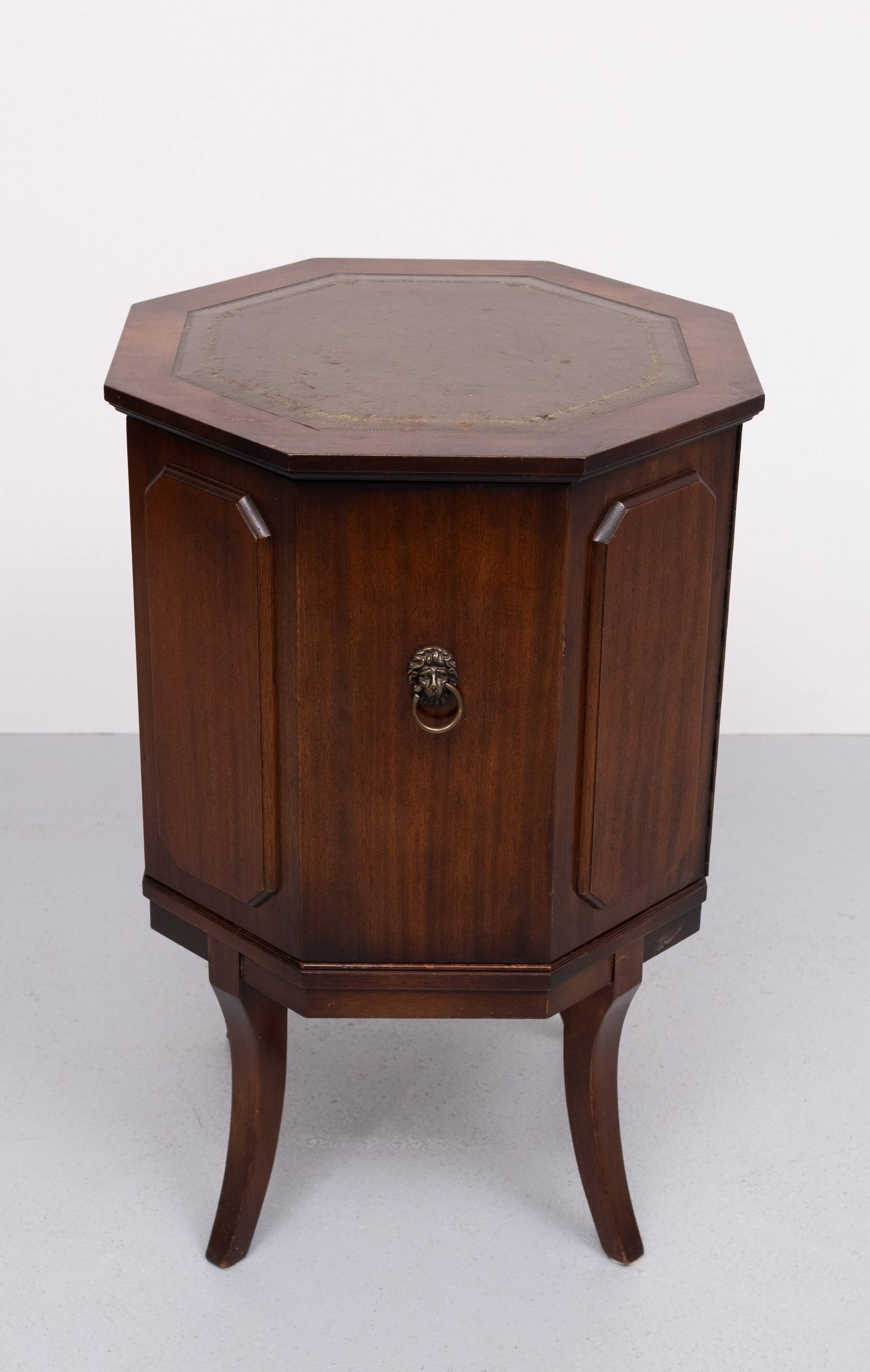 Octangle shaped liquor cabinet 1950s England