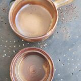 Vintage fondue pot and frying pan set