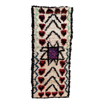 Colorful Berber rug Azila - 191 x 73 cm