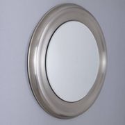 VINTAGE 1960S ROUND WALL MIRROR IN METAL BY GOFFREDO REGGIANI