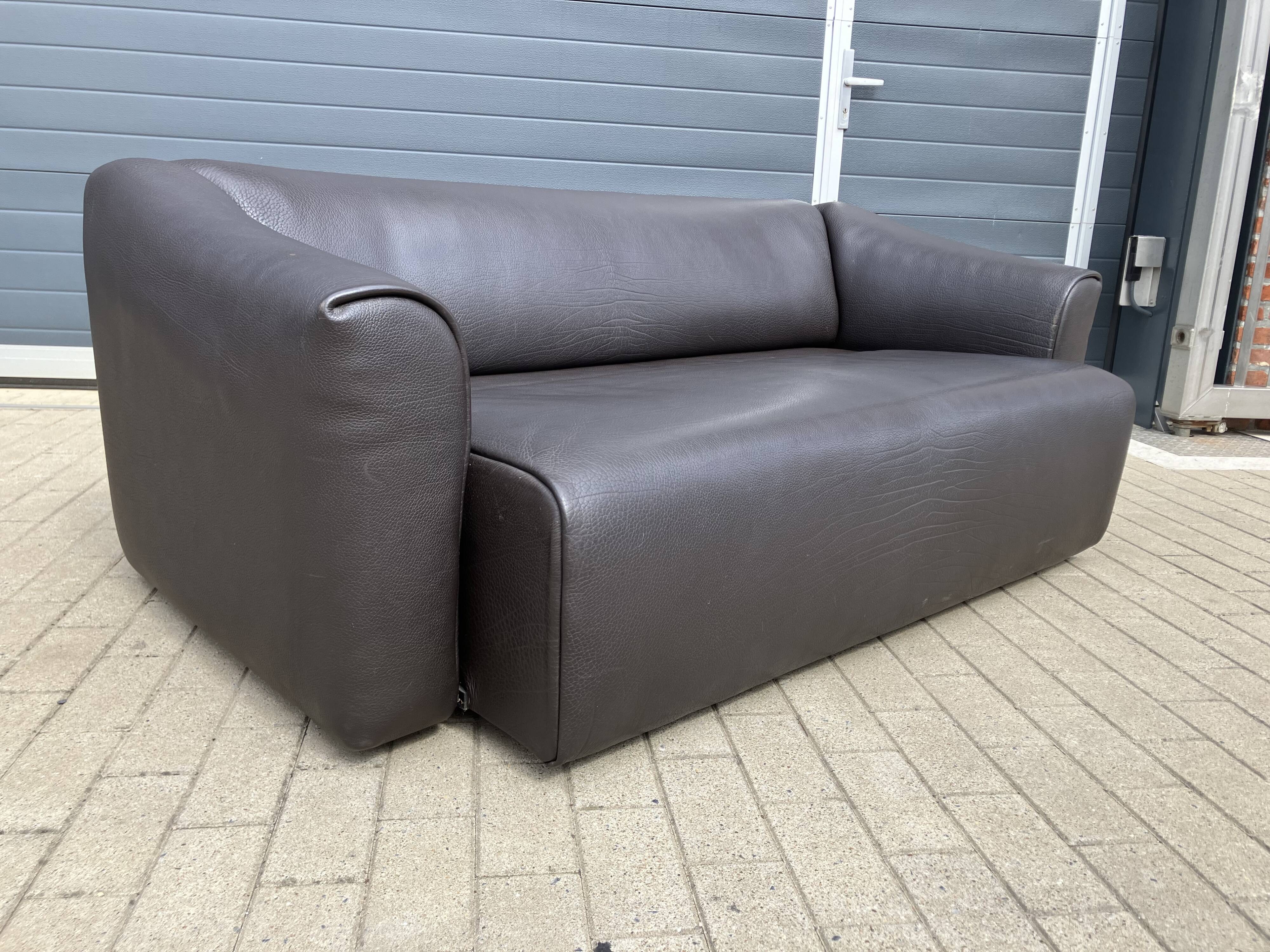 De Sede Ds47 3zit +2zit Buffel leather 5mm NECK color Cigarro