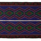 Area kilim rug ,vintage wool turkish handknotted kilim, 270 cmx 152 cm rug