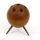 Chandelier Carl Aubock Ball Tripod in Walnut, Austria 1950s