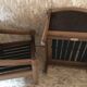 Pair of vintage brutalist armchairs circa 1980
