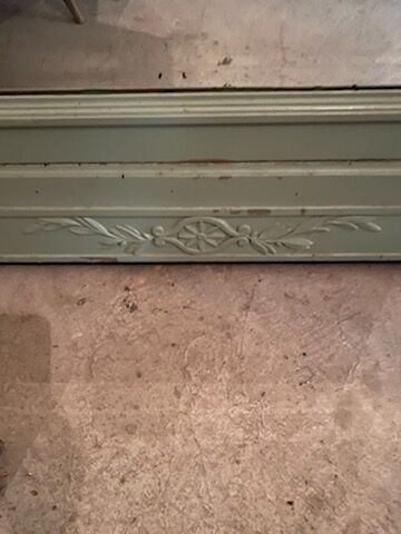 Green patina mirror wardrobe