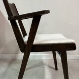 Bridge armchair in new French terry fabric